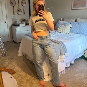 Straight leg jeans